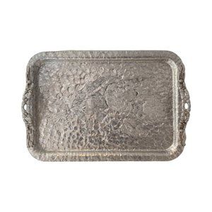 Vintage Mid Century Aluminum Tray Hand Made